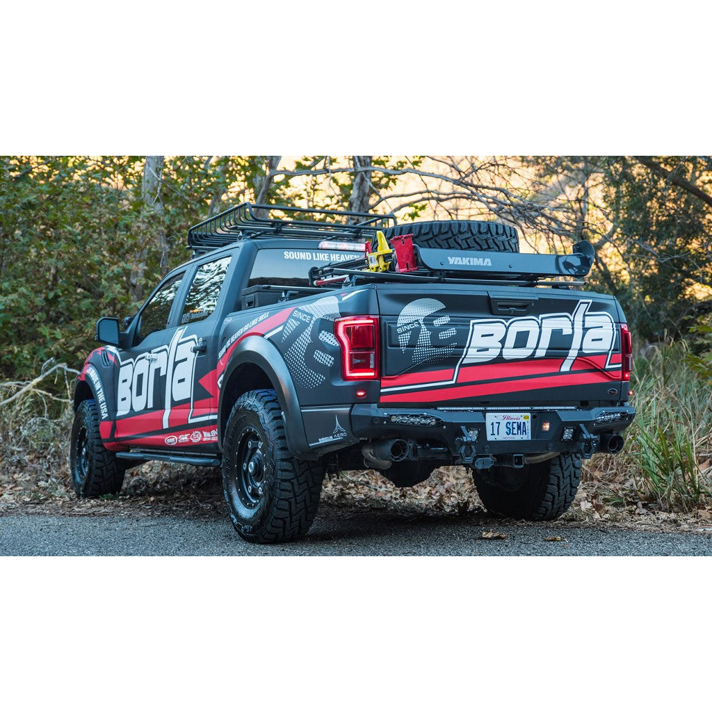 BORLA 60640CFBA Tailpipes with carbon fiber black annodized tips 3" FORD F-150 TRUCKS Raptor 3.5L V6 Ecoboost AT Photo-1 
