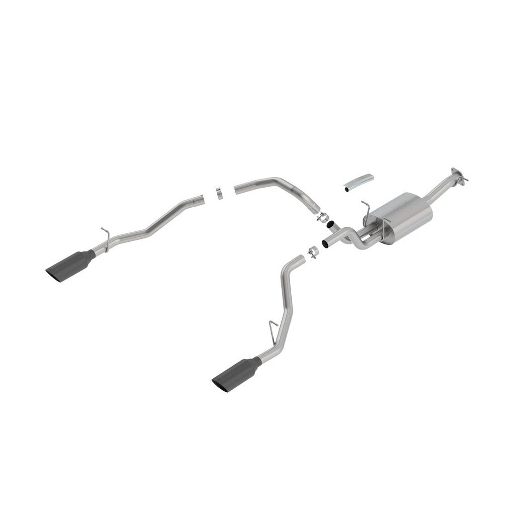 BORLA 140752BC Cat-Back "S-Type" 3", 2.5" 5" RD x 15.25" RAM TRUCKS 1500 5.7L V8 AT Photo-0 