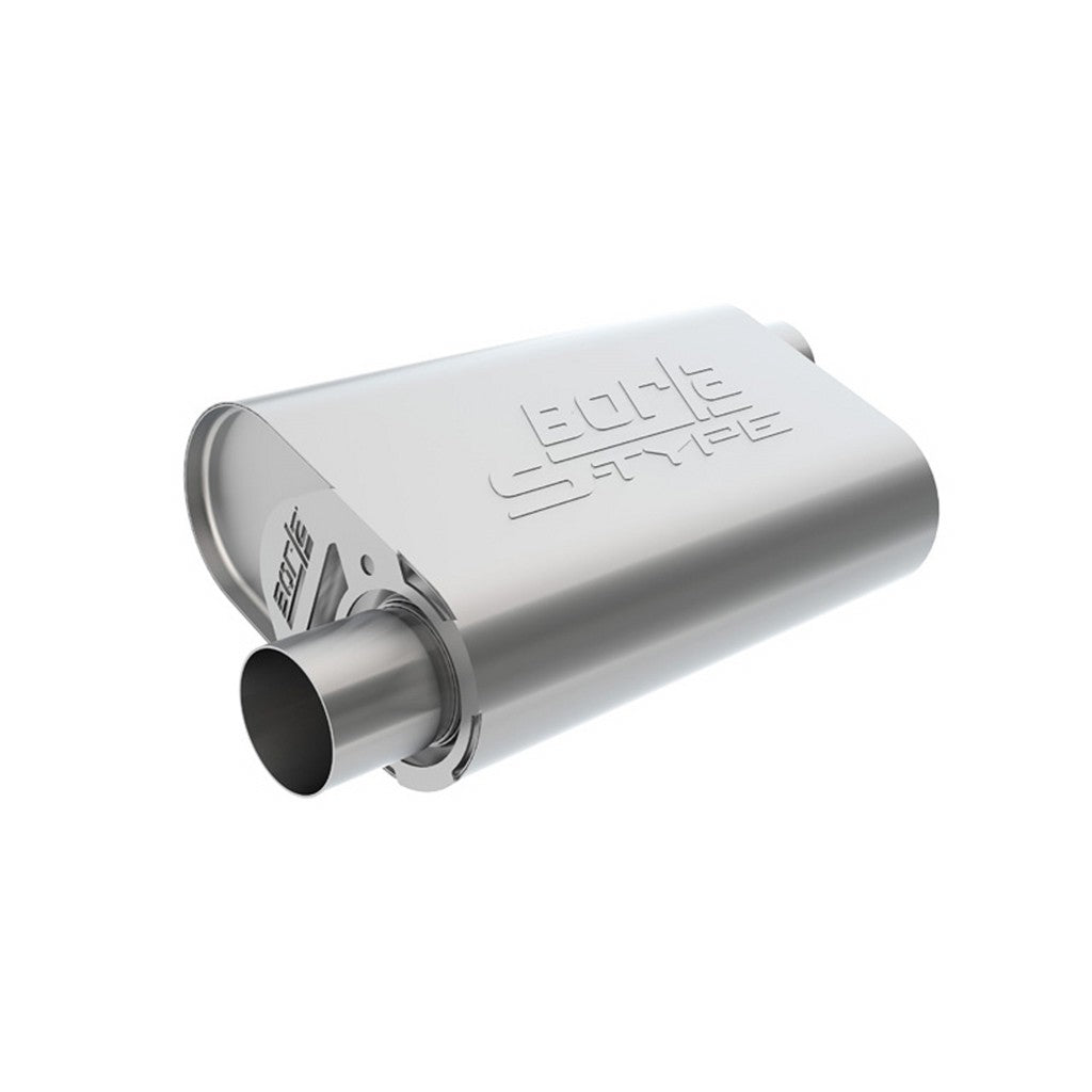 BORLA 400946 Crate Mufflers S-Type 2.5" x 2.5" GM Stock 6.2L LS3 Photo-0 
