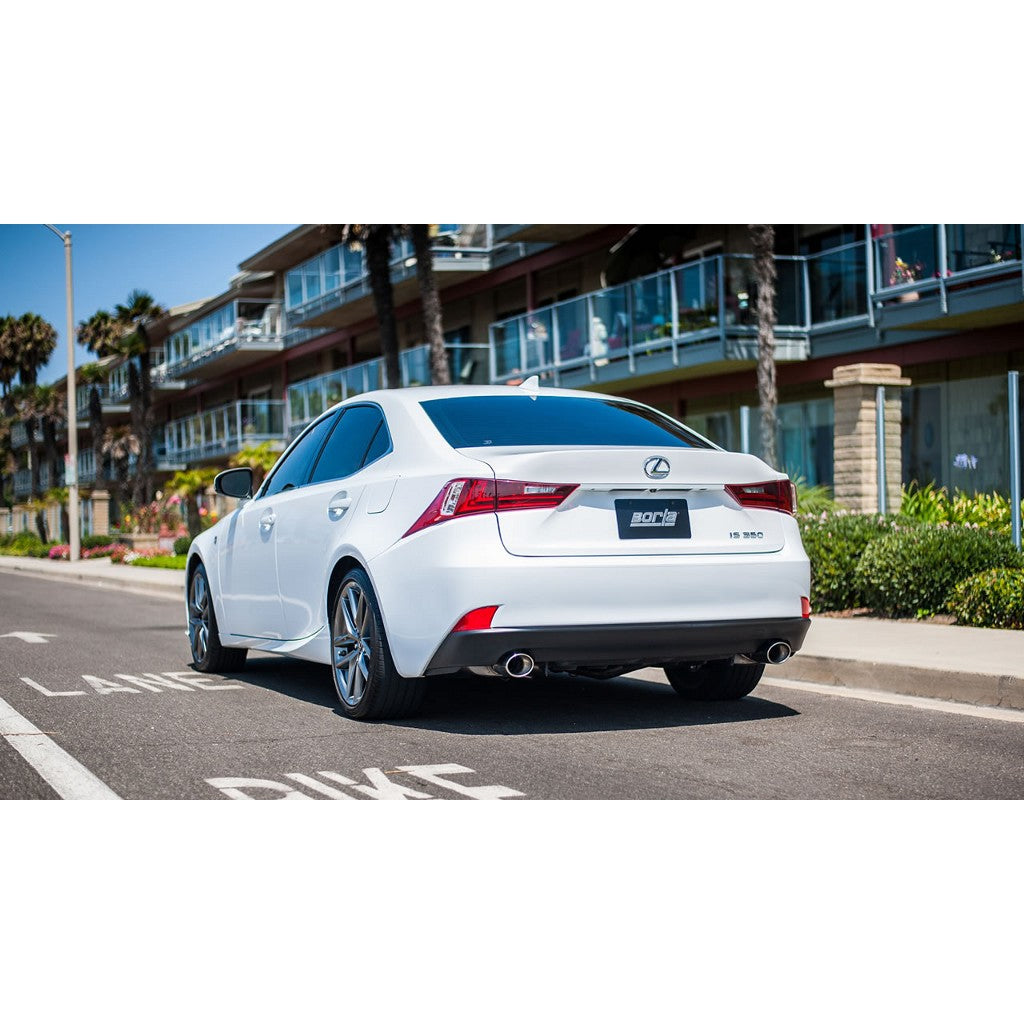 BORLA 11898 Axle-Back "S-Type" 2.25" S OV RL AC 4.25" OV x 3.5" LEXUS IS 250 / IS 350 2.5L / 3.5L AT / MT Photo-1 