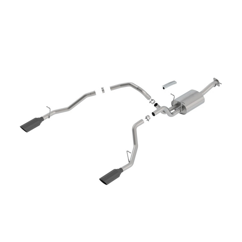 BORLA 140753BC Cat-Back "ATAK" 3", 2.5" 5" RD x 15.25" RAM TRUCKS 1500 5.7L V8 AT Photo-0 