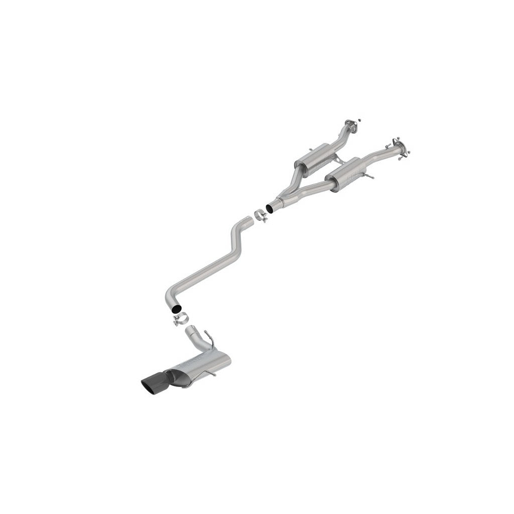 BORLA 140748BC Cat-Back "S-Type" 2.5" 4" RD x 8" JEEP GRAND CHEROKEE 3.6L V6 AT Photo-0 
