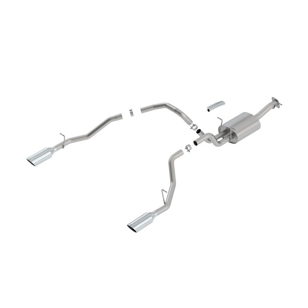 BORLA 140758 Cat-Back "Touring" 3", 2.5" 5" RD x 15.25" RAM TRUCKS 1500 5.7L V8 AT Photo-0 