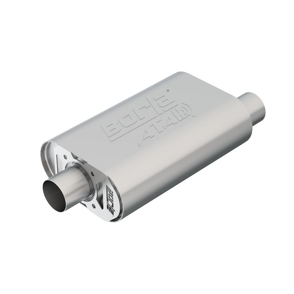BORLA 400820 Crate Mufflers ATAK 2.5" x 2.5" GM Hot 350, 383 CID Photo-0 