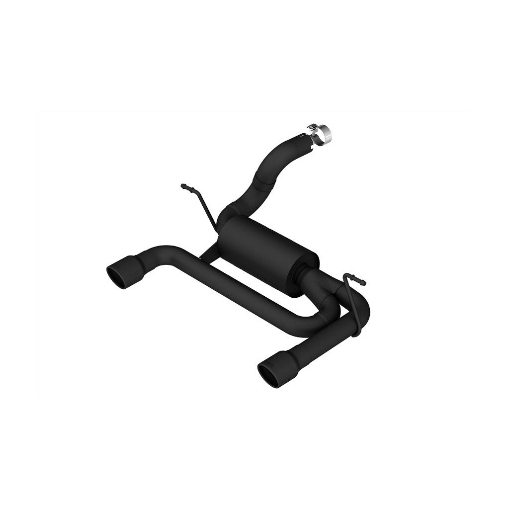 BORLA 11956CB Exhaust System Axle-Back S-Type, 2.75", 2.5" (3.5" Black Tips) for JEEP Wrangler 3.6L (JL / JLU) 2018- Photo-0 