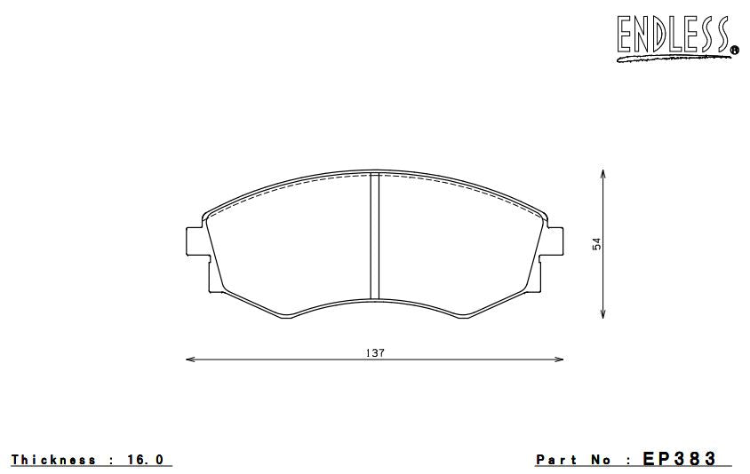 ENDLESS EP383SSY Brake pads Photo-0 