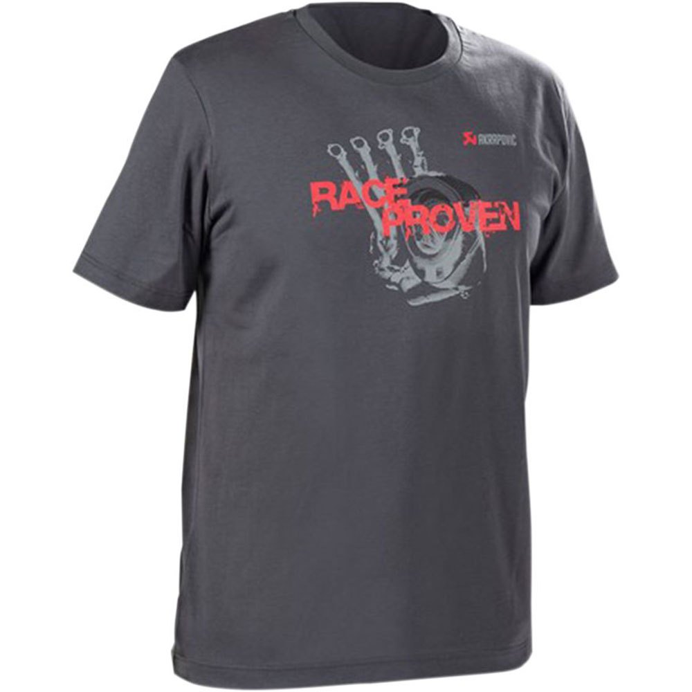 AKRAPOVIC 801773 Lifestyle T-shirt Race Proven Men's Grey S Photo-0 