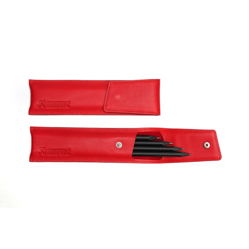 AKRAPOVIC 801725 Leather Pencil Case - red Photo-0 
