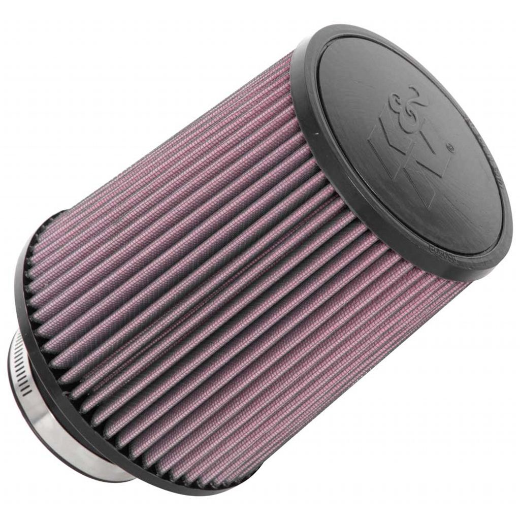 K&N RU-5100 UNIVERSAL Clamp-On Air Filter 3-1/8"FLG, 6"B, 5"T, 7"H Photo-0 