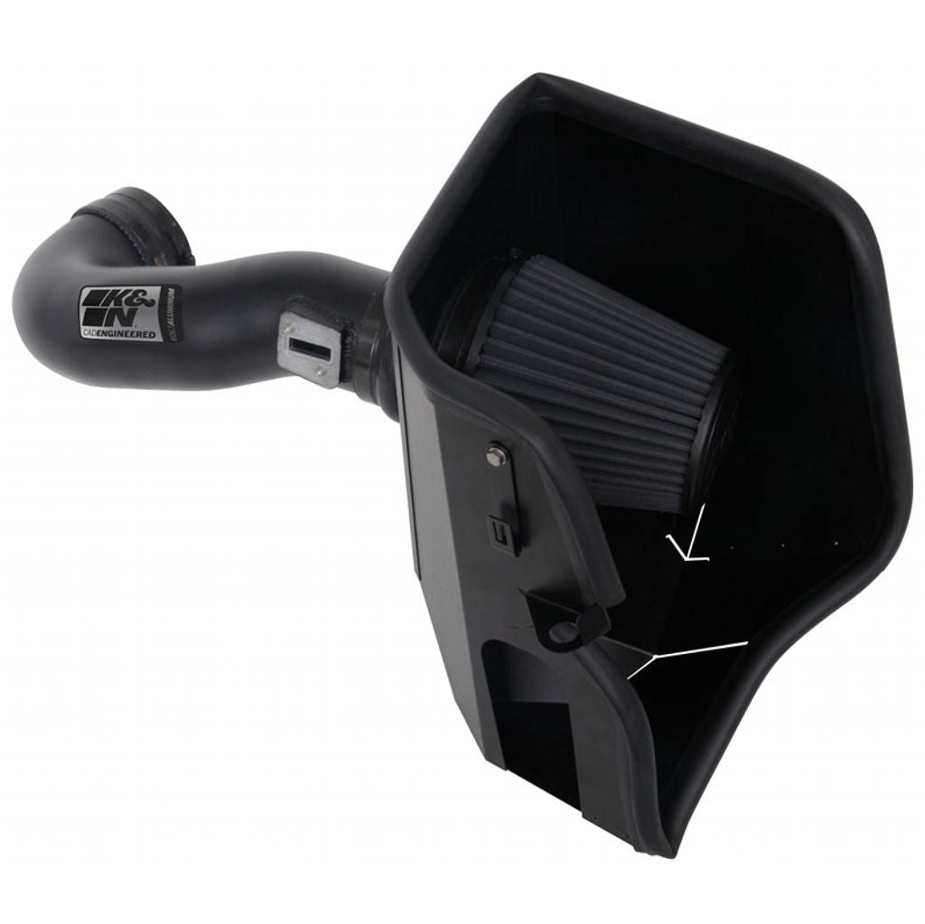 K&N 71-3110 Performance Air Intake System PERF INTAKE KIT; CHEVROLET SILVERADO 1500; V8-5.3/6.2L F/I, 2019 Photo-0 