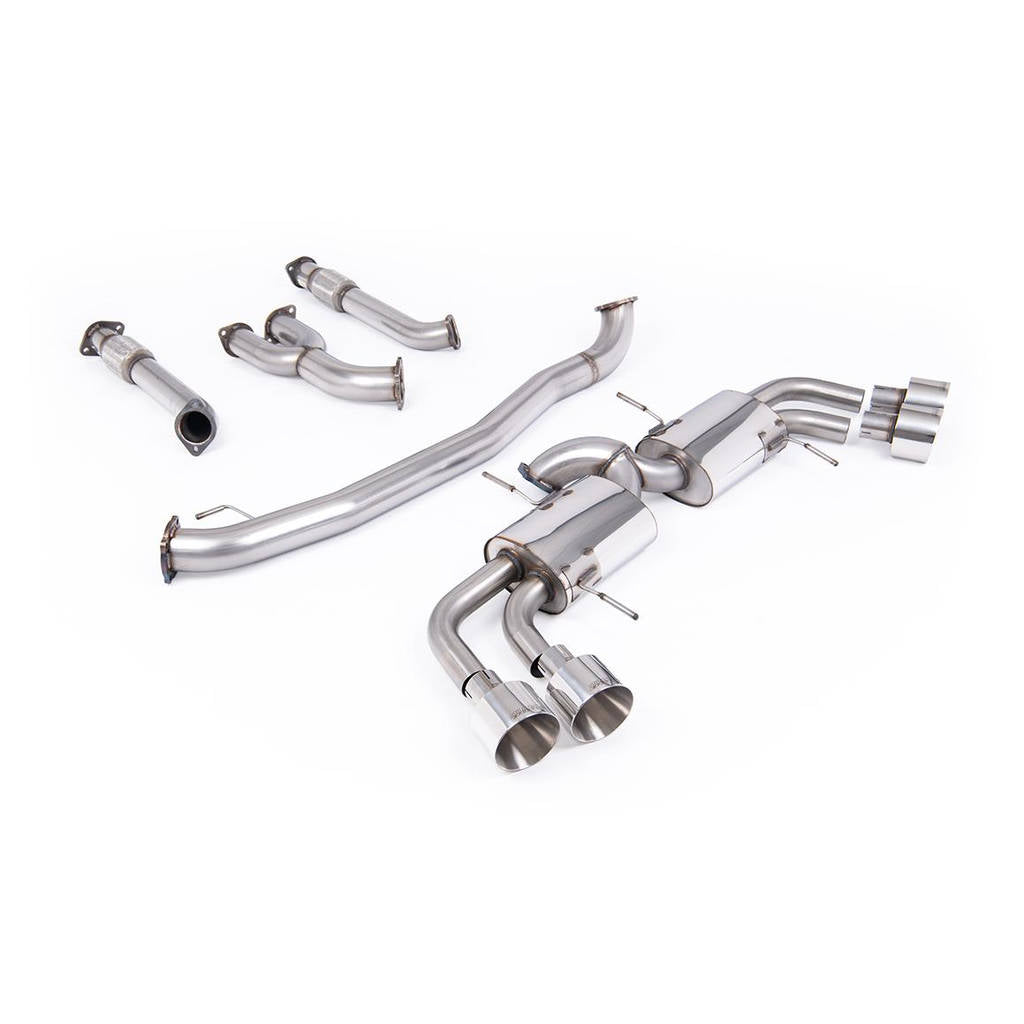 MILLTEK SSXNI025 Primary Cat-back Quad 127mm GT127 NISSAN GT-R R35 Photo-0 