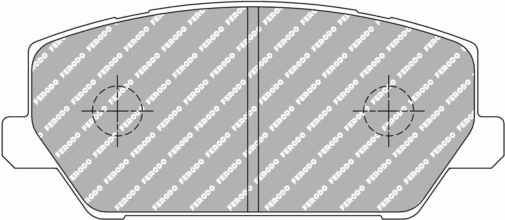 FERODO FCP5099H Front Brake Pads DS2500 for HYUNDAI i30 2.0 N (PD) Photo-0 