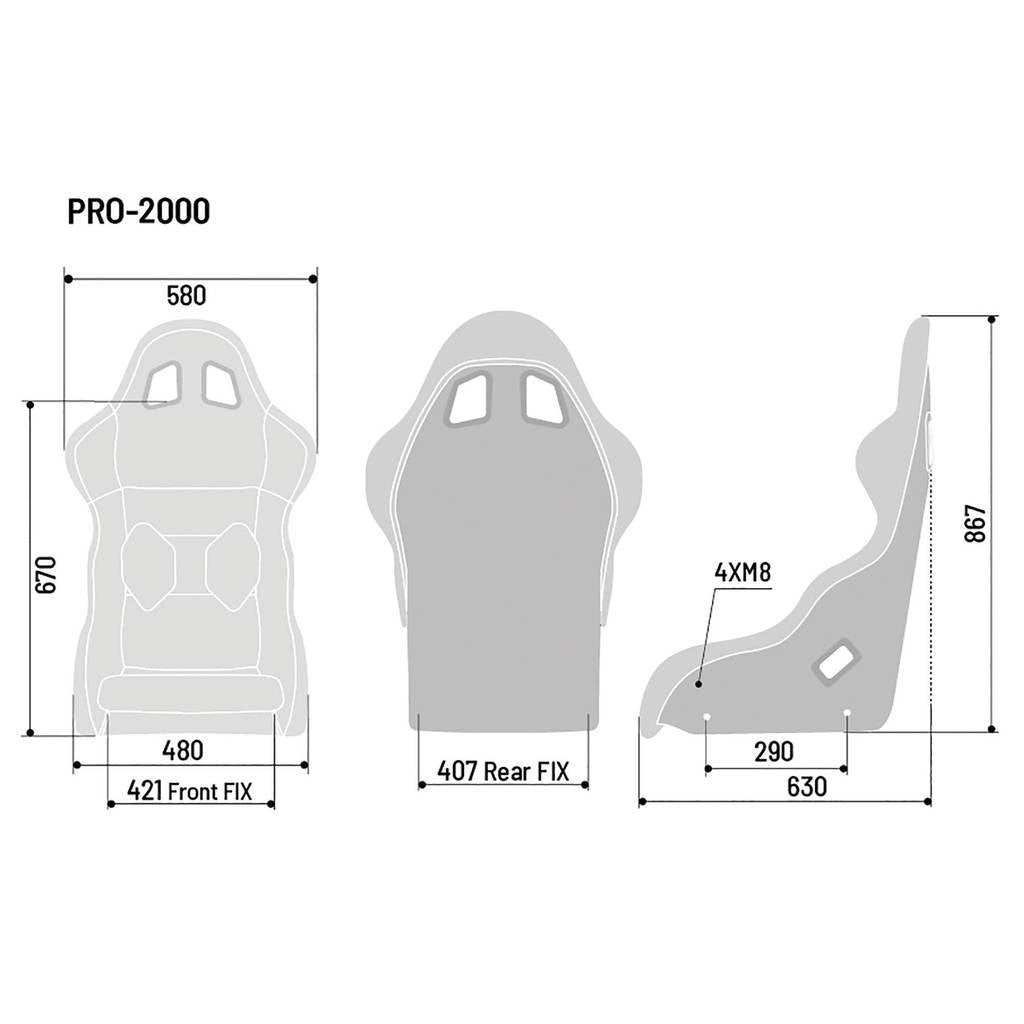 SPARCO 008016RMRBM PRO 2000 QRT MARTINI RACING Seat, FIA 8855-1999, blue, size L Photo-3 