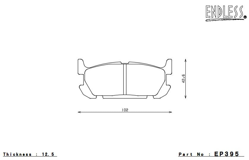 ENDLESS EP395SSY Rear brake pads MAZDA MX-5 MIATA Sports (02-05) Photo-0 