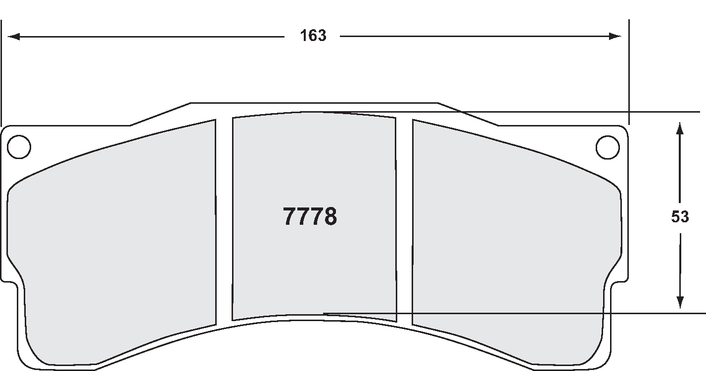 PFC 7778.11.25.44 Brake pads RACE 11 CMPD 25mm BMW Z4 GT3 Photo-0 