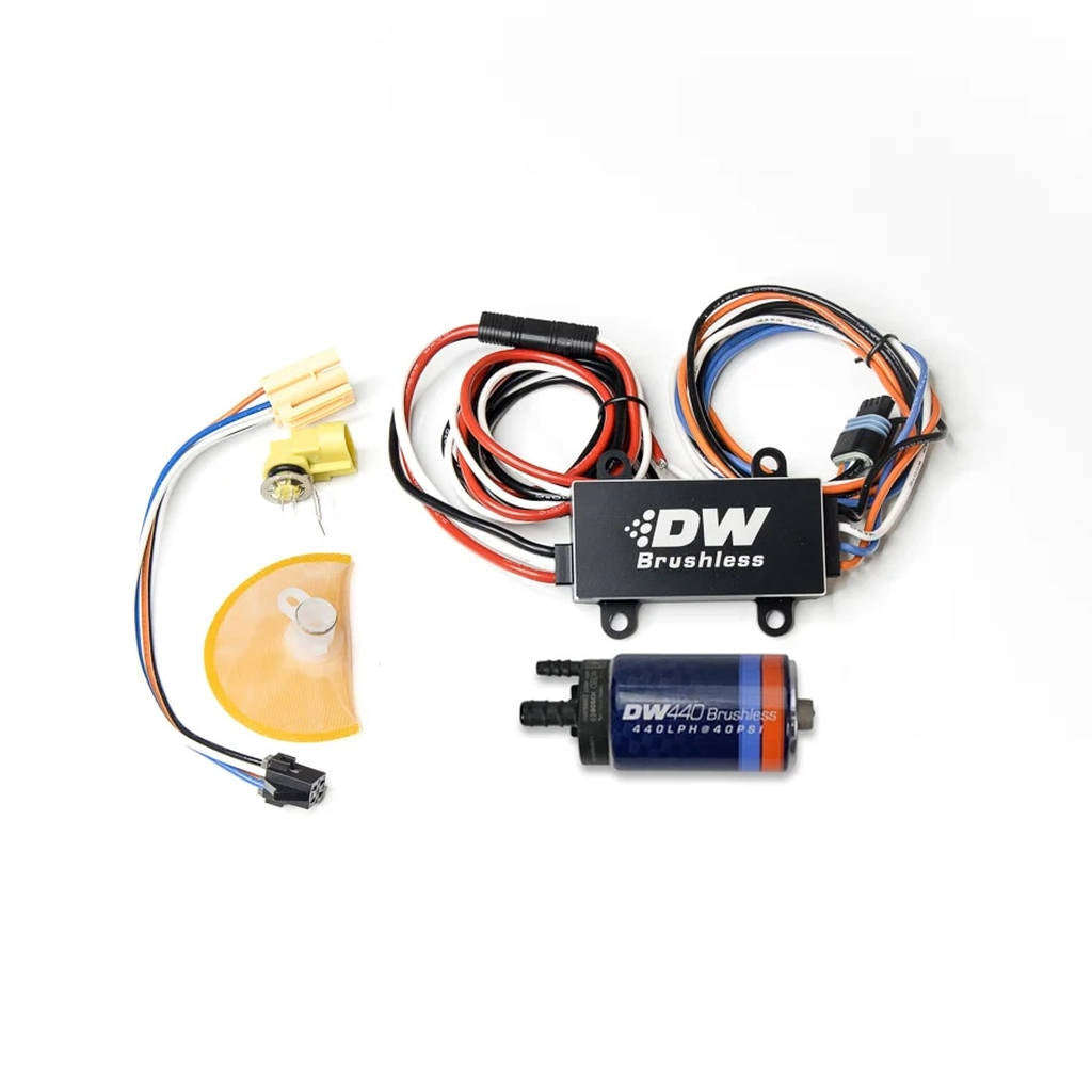 DEATSCHWERKS 9-441-C102-0908 440lph in-tank brushless fuel pump + single/dual speed controller FORD Mustang 99-2004 Photo-0 