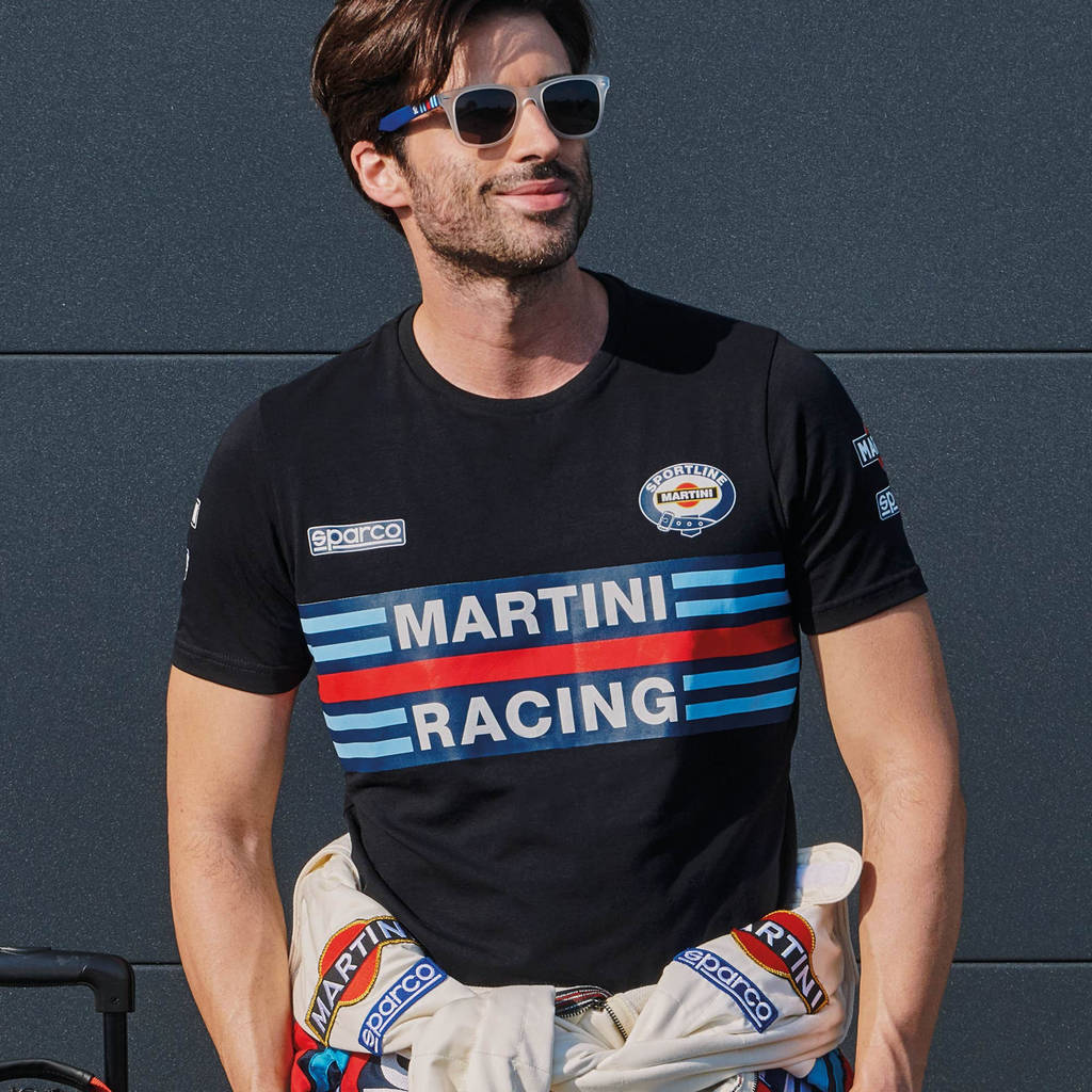 SPARCO 01274MRNR1S NDIS T-SHIRT MARTINI-R TG S NERO size S Photo-1 