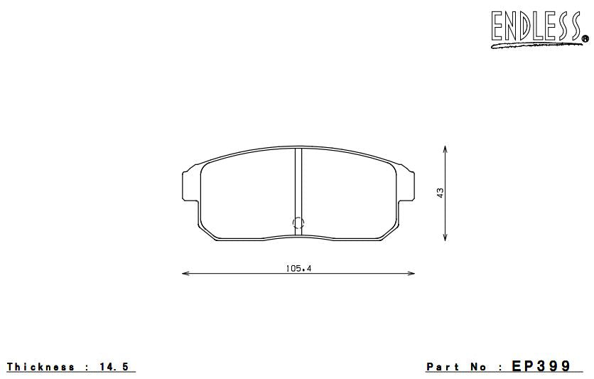 ENDLESS EP399SSY Rear brake pads MAZDA RX-8 (04-11) Photo-0 