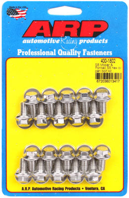 ARP 400-1802 Oil Pan Bolt Kit for SB Mopar & Pontiac SS hex Photo-0 