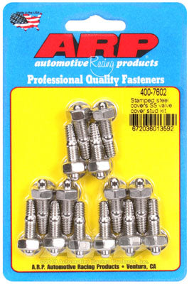 ARP 400-7602 Valve Cover Stud Kit for Stamped Steel. SS. hex Photo-0 