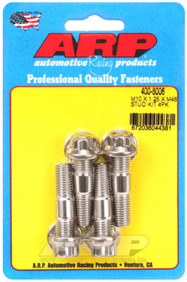 ARP 400-8006 Accessory Stud Kit M10 x 1.25 x 48mm. SS. broached. 4 pieces Photo-0 