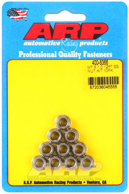 ARP 400-8366 Nut Kit M7 X 1.00 SS M9 socket 12pt Photo-0 