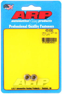 ARP 400-8380 Nut Kit M6 X 1.00 SS 12pt Photo-0 