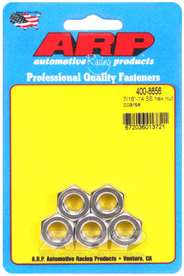 ARP 400-8656 Nut Kit 7/16"-14 SS coarse hex Photo-0 