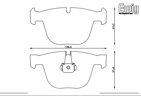 ENDLESS EIP151ME20 Rear brake pads BMW M3 E92/E90/M5 E60/M6 E63/E64/X6 E72/1M E82 Photo-0 