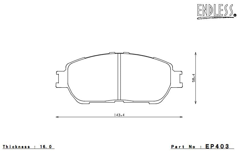 ENDLESS EP403MA45B Brake pads Photo-0 