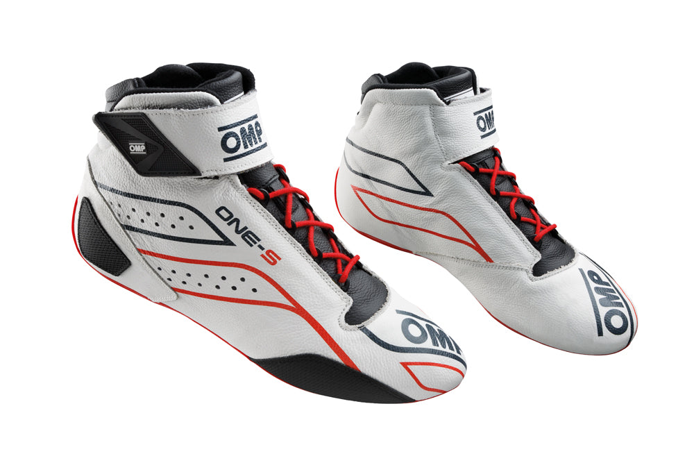 OMP IC0-0822-A01-020-38 (IC/82202038) ONE-S my2020 Racing shoes, FIA 8856-2018, white/red, size 38 Photo-0 