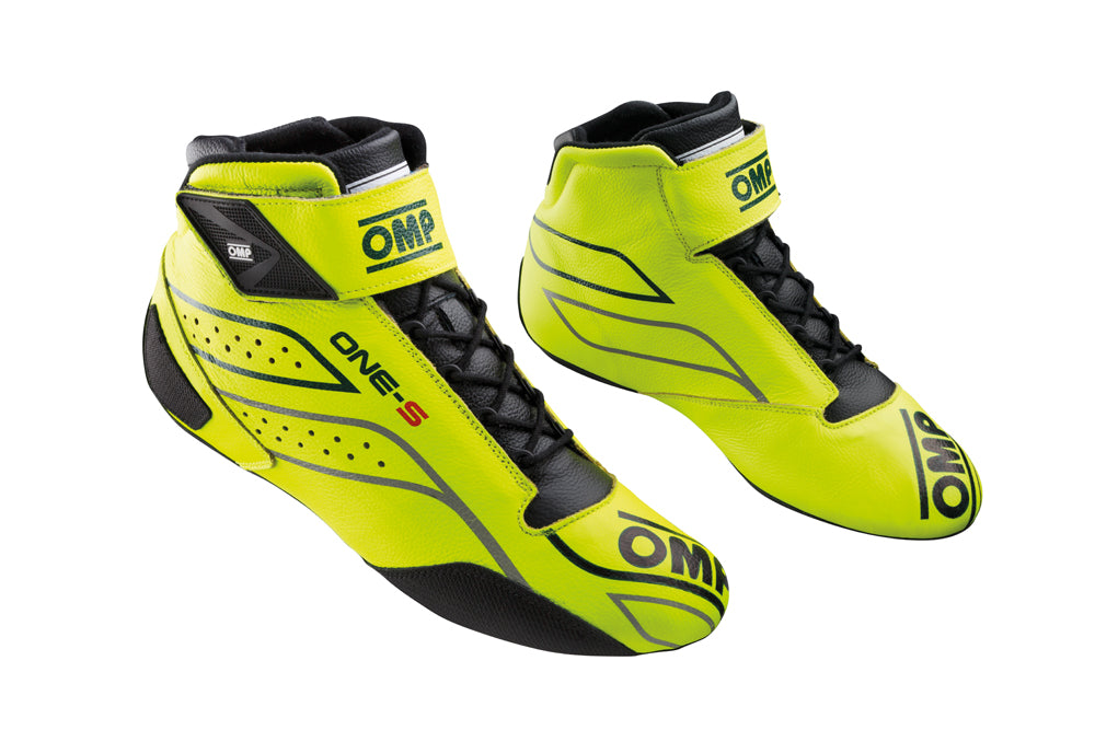 OMP IC0-0822-A01-099-37 (IC/82209937) ONE-S my2020 Racing shoes, FIA 8856-2018, yellow fluo, size 37 Photo-0 