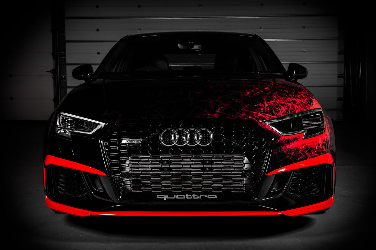 EVENTURI EVE-ST38V8S-CF-HDP Headlamp Race Ducts (Carbon) for AUDI RS3 Stage 3 Photo-5 