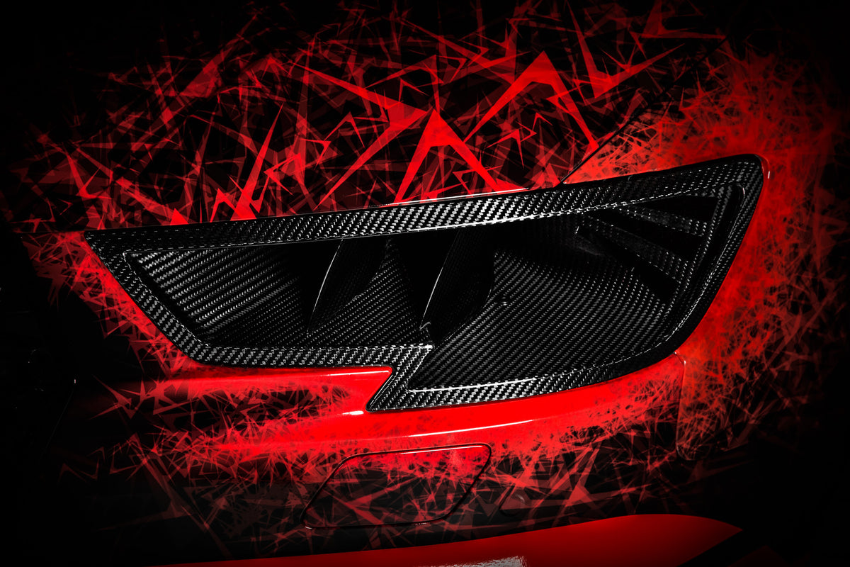 EVENTURI EVE-ST38V8S-CF-HDP Headlamp Race Ducts (Carbon) for AUDI RS3 Stage 3 Photo-6 