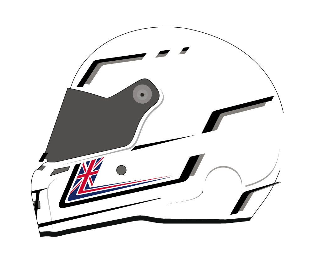 STILO AA0717AH2P59GB Karting helmet ST5 CMR 2020, Snell CMR2016, white, Great Britain, size 59 Photo-0 