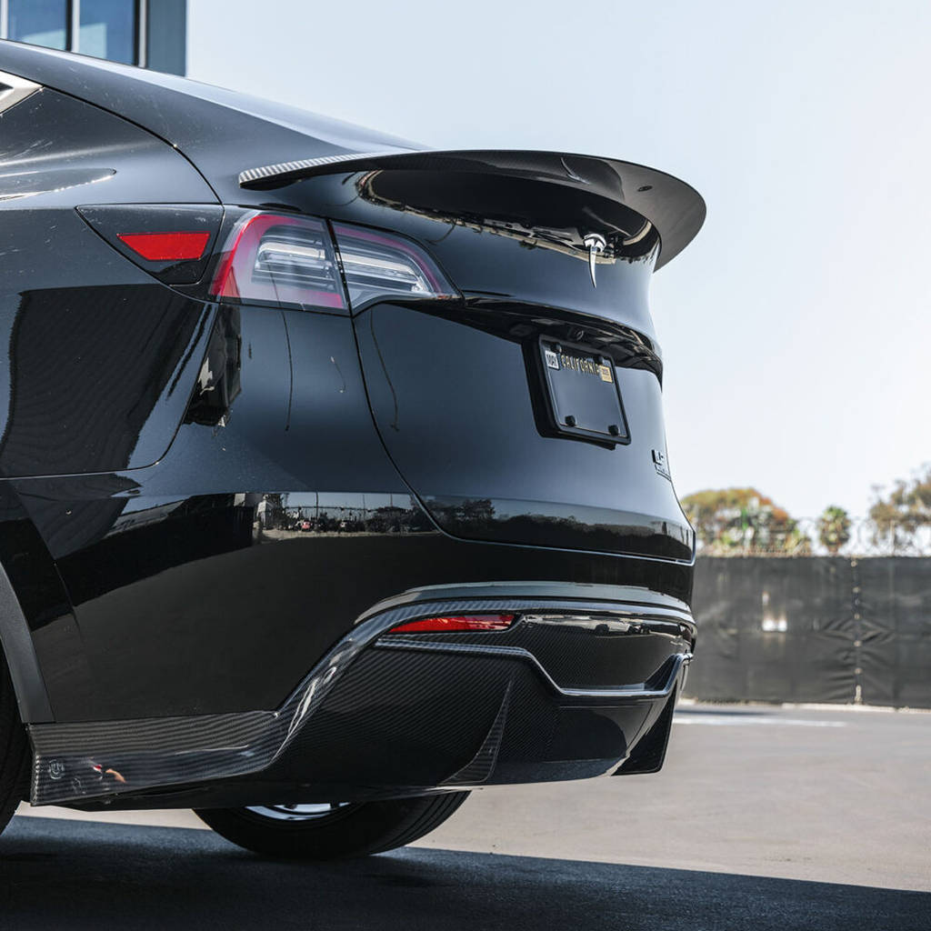 UNPLUGGED PERFORMANCE UP-MY-325-2.1 High Efficiency Trunk Spoiler, Autoclaved Dry Carbon, Satin Clear for TESLA Model Y Photo-0 