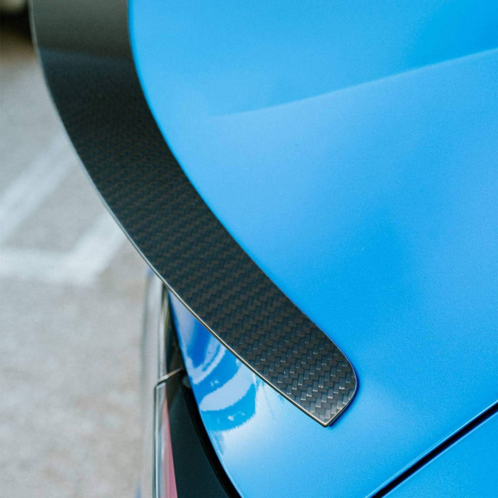 UNPLUGGED PERFORMANCE UP-MY-325-2.1 High Efficiency Trunk Spoiler, Autoclaved Dry Carbon, Satin Clear for TESLA Model Y Photo-9 