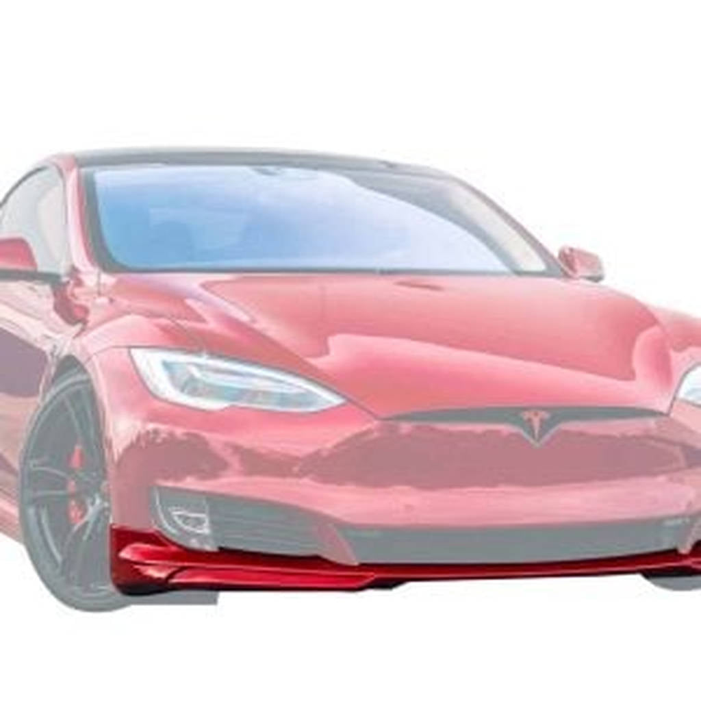 UNPLUGGED PERFORMANCE UP-MS-103-1.1 Front Spoiler, Urethane (for 2016.5+ non-nosecone car), Unpainted for TESLA Model S 2016.5+ Photo-1 