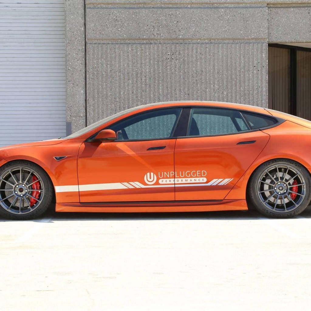 UNPLUGGED PERFORMANCE UP-MS-104-1.1 Side Skirt Set, Urethane, Unpainted for TESLA Model S Photo-2 