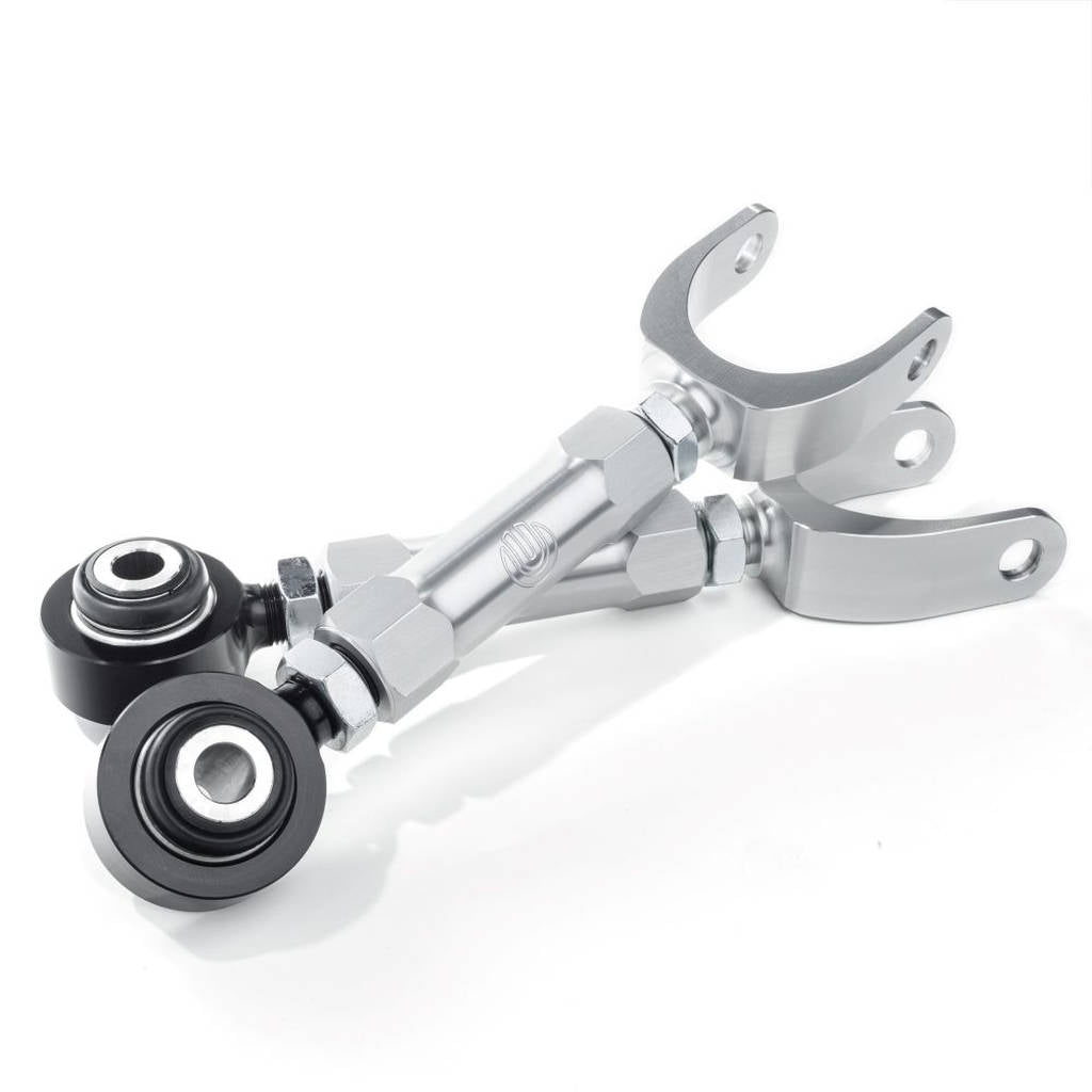 UNPLUGGED PERFORMANCE UP-M3MY-313-1.1 Billet Adjustable Rear Camber Arm Set - Street & Track Day for TESLA Model 3 / Model Y Photo-0 