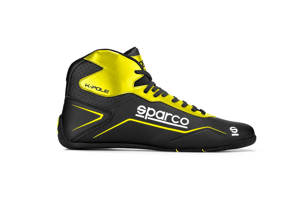 SPARCO 00126938NRGF K-POLE Karting shoes, black/yellow, size 38 Photo-0 