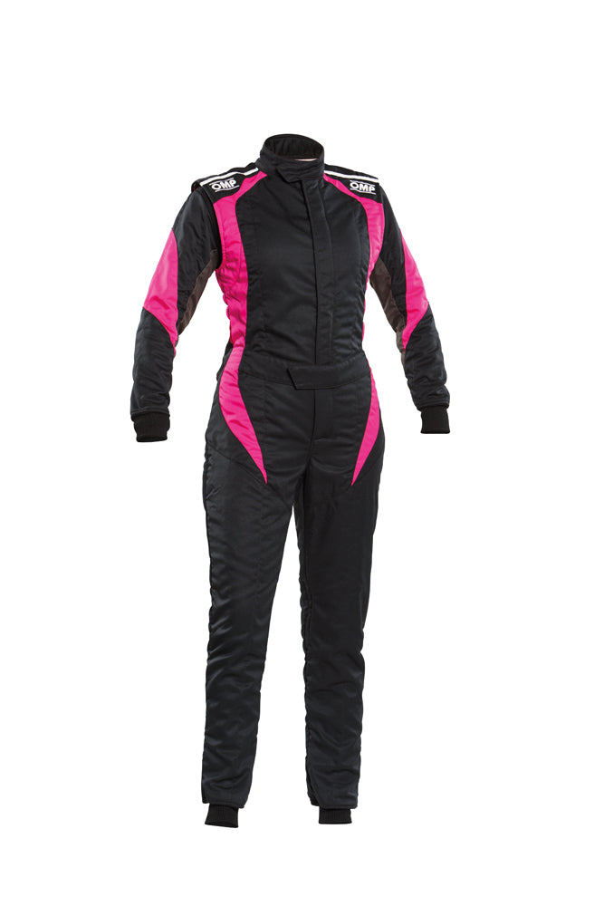 OMP IA0-1854-B02-277-46 (IA01854EW27746) FIRST ELLE Racing suit, FIA 8856-2018, black/fuchsia, size 46 Photo-0 