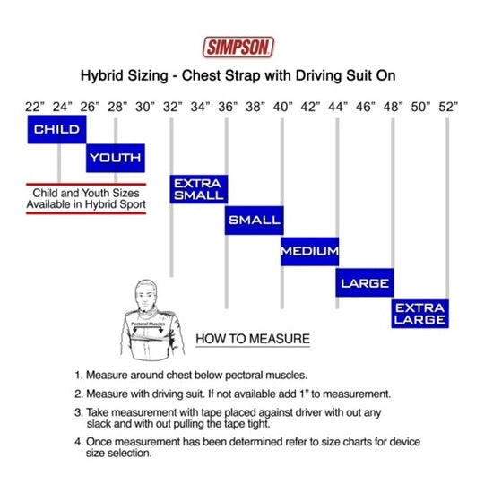 SIMPSON HS.YTH.11.PA Hybrid Sport Youth with Sliding Tether Post Anchor Compatible (SFI 38.1) Photo-1 