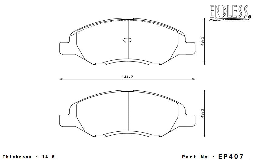 ENDLESS EP407MA45B Brake pads Photo-0 