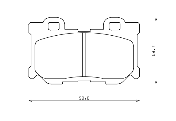 ENDLESS EP462MX72 Rear brake pads INFINITI G37/M37/FX37/FX50/NISSAN 370Z (Akebono) Photo-0 