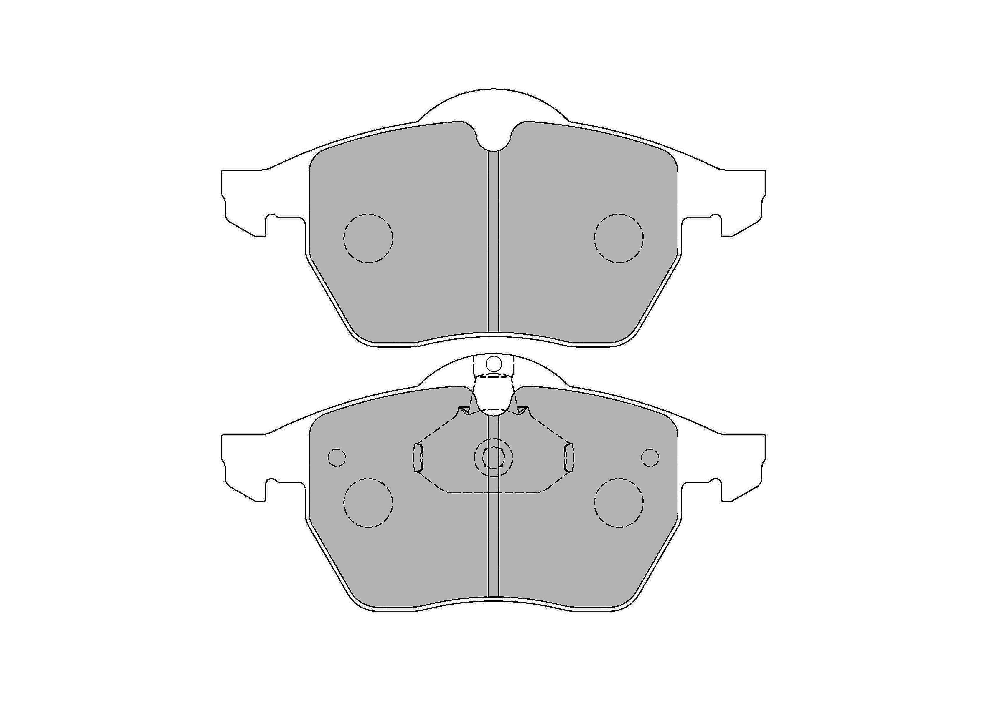 FERODO FCP1068H DS2500 Pads Front For Astra OPC/CALIBRA/VECTRA B Photo-0 