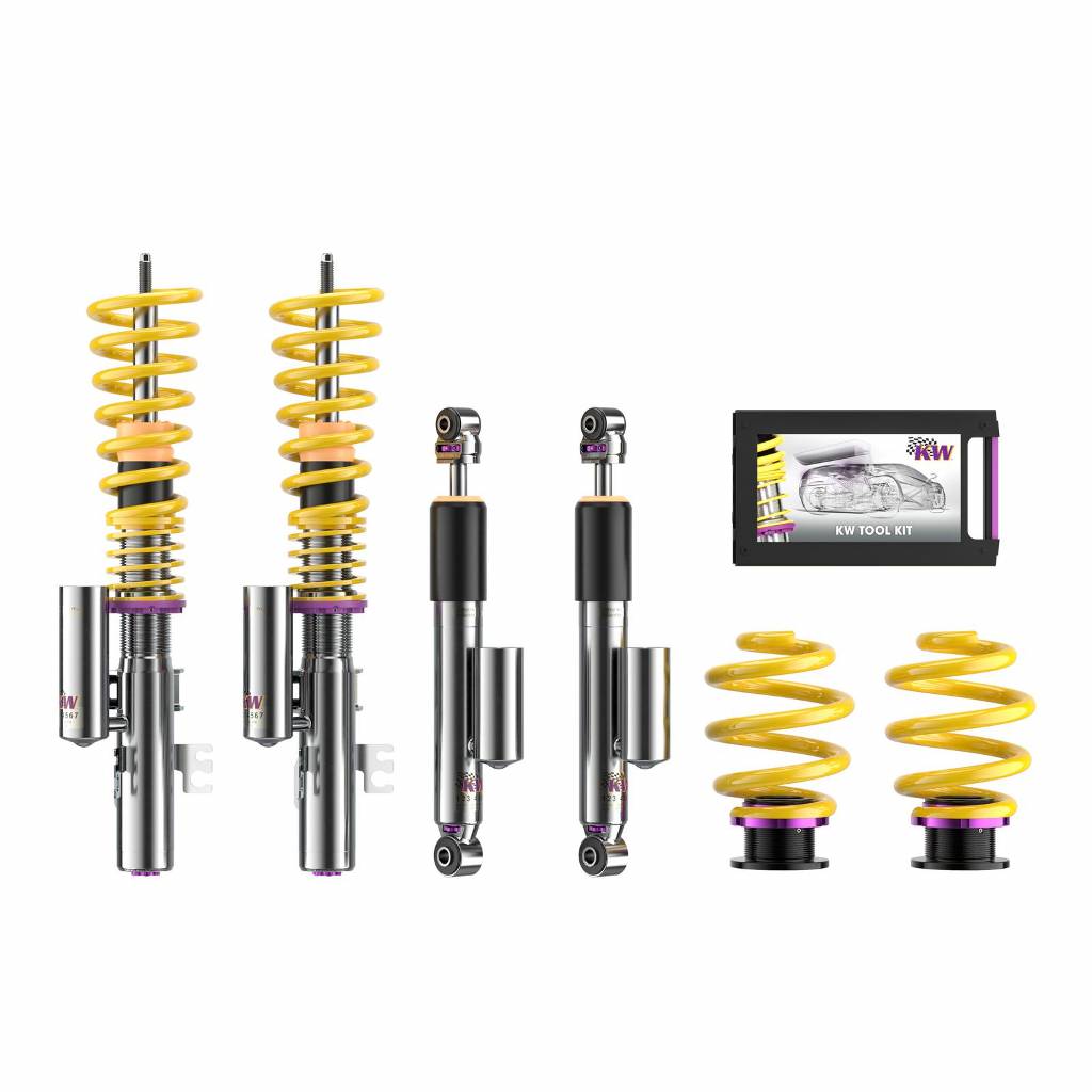 KW 352800AN Coilover Kit INOX V3 VW Bus T6 / T6.1, Multivan, Transporter; (7HC,7HCA,7HM,7HMA,7HK,7J0,7HKX0) Photo-0 