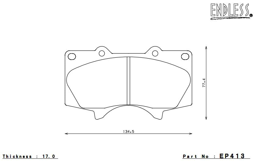 ENDLESS EP413MA45B Brake pads Photo-0 