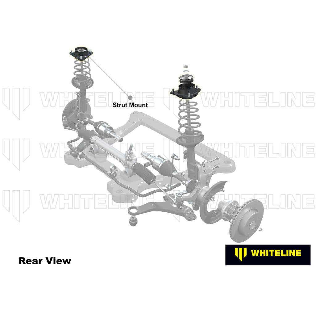 WHITELINE KCA476 Caster/Camber Offset Front Strut Mount - Kit for Audi/VW MQB Fwd/Awd Photo-1 
