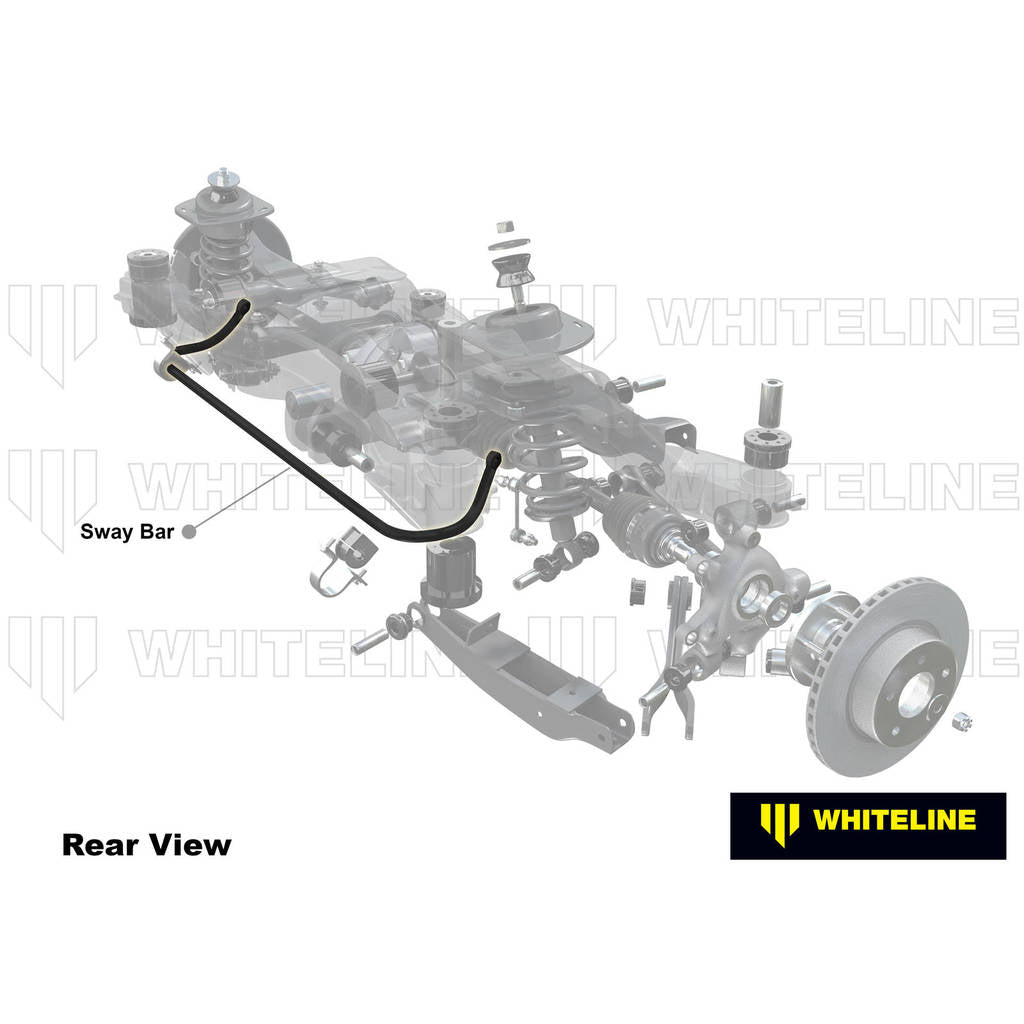 WHITELINE BTR99Z Rear Sway Bar - 18mm 3 Point Adjustable for Toyota Supra A90 BMW Z4 G29 Photo-1 